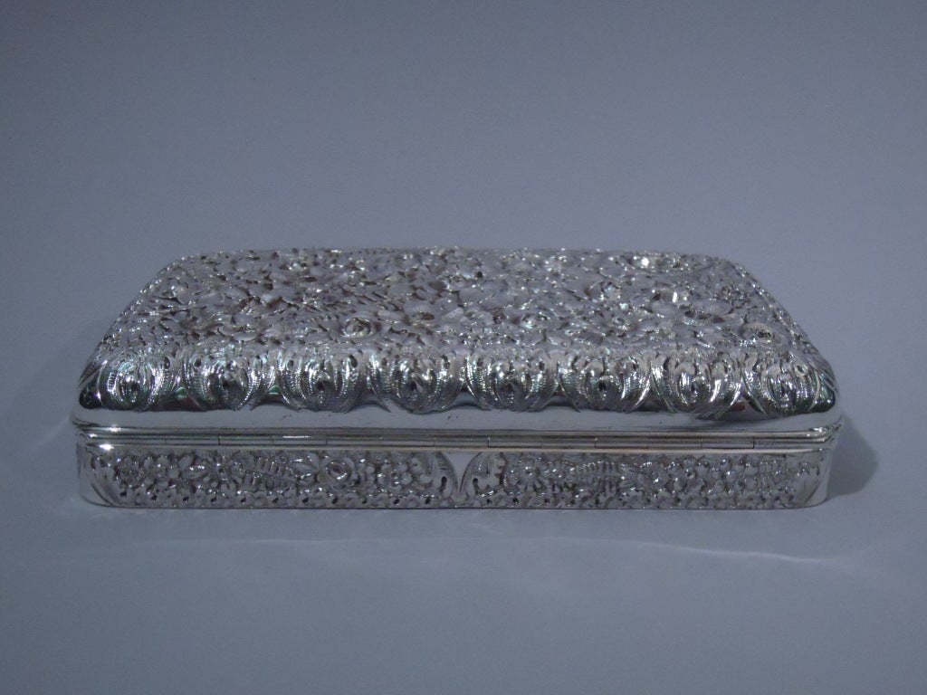 Tiffany Sterling Silver Repousse Box C 1885 2