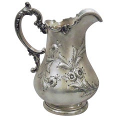 Philadelphia Coin Silver Water Pitcher C 1860