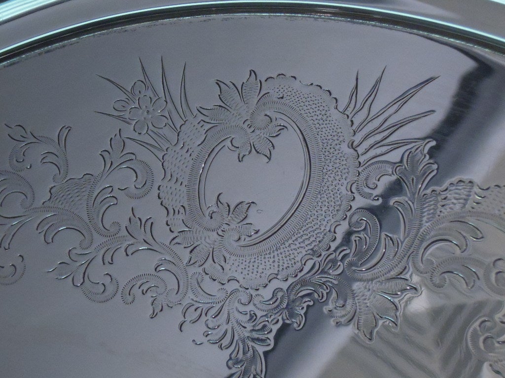Victorian Salver - Georgian Revival - English Sterling Silver - 1897 2