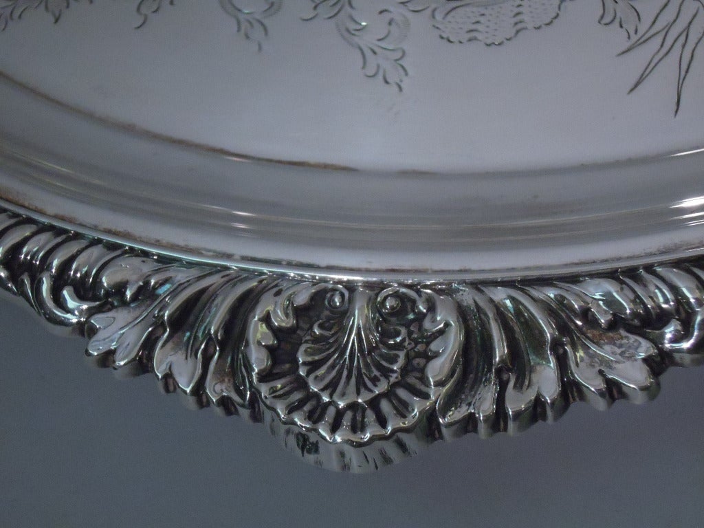 Victorian Salver - Georgian Revival - English Sterling Silver - 1897 4