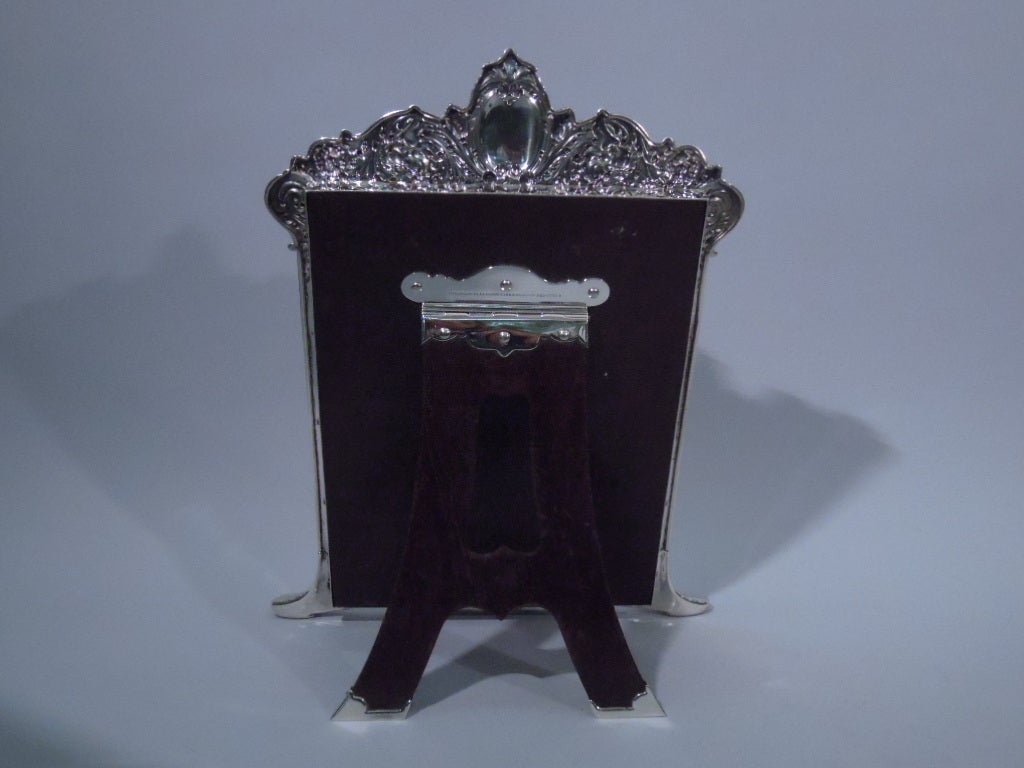 Antique Tiffany Sterling Silver Vanity Mirror 1