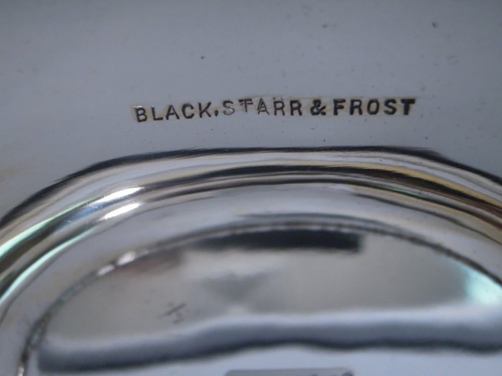 Black Starr & Frost Basket - American Sterling Silver - C 1890 5