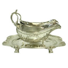 French Silver Sauceboat by BOINTABURET, Paris Circa 1890