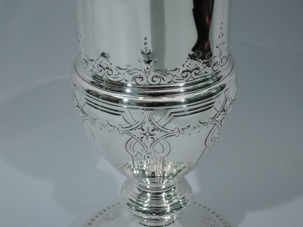 Tiffany Vase - Large & Pretty - American Sterling Silver - C 1917 1