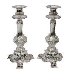 Gorham Candlesticks - Pretty French Style - American Sterling Silver - C 1900
