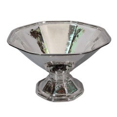 Tiffany Centerpiece Punchbowl with Special Hand Work