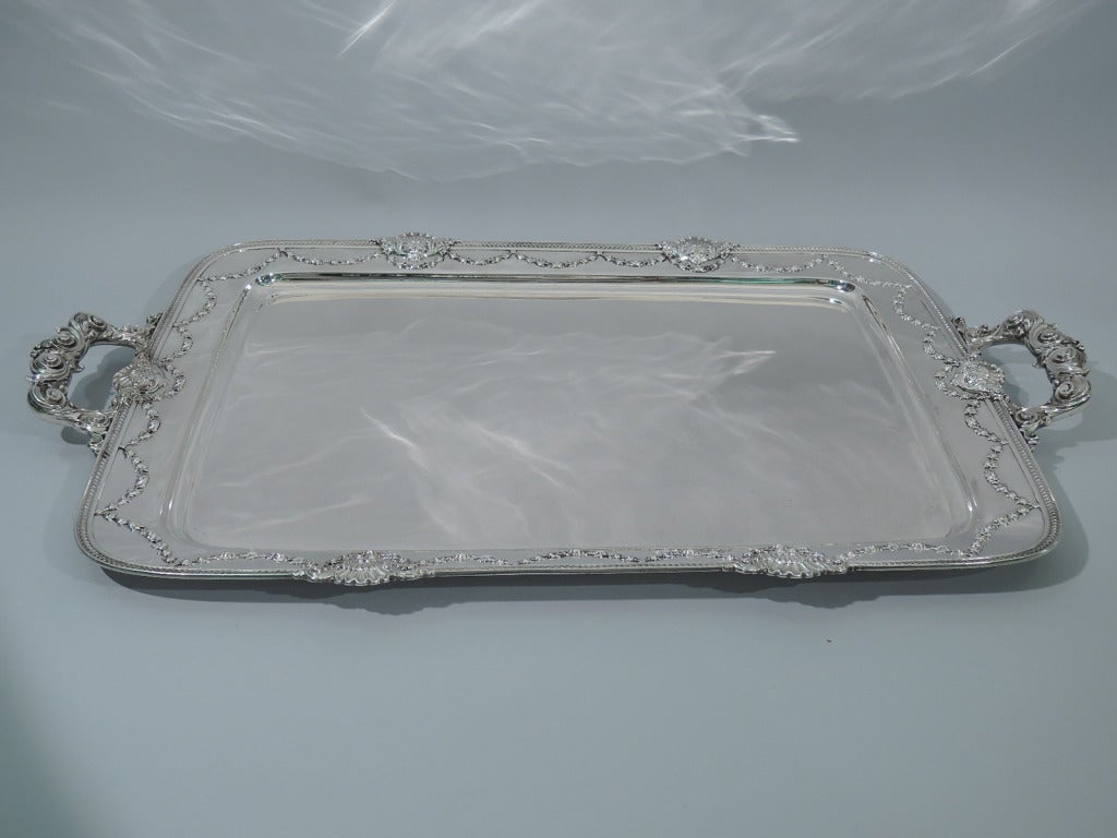 Whiting Imperial Queen Sterling Silver Tea Tray 1909 In Excellent Condition In New York, NY