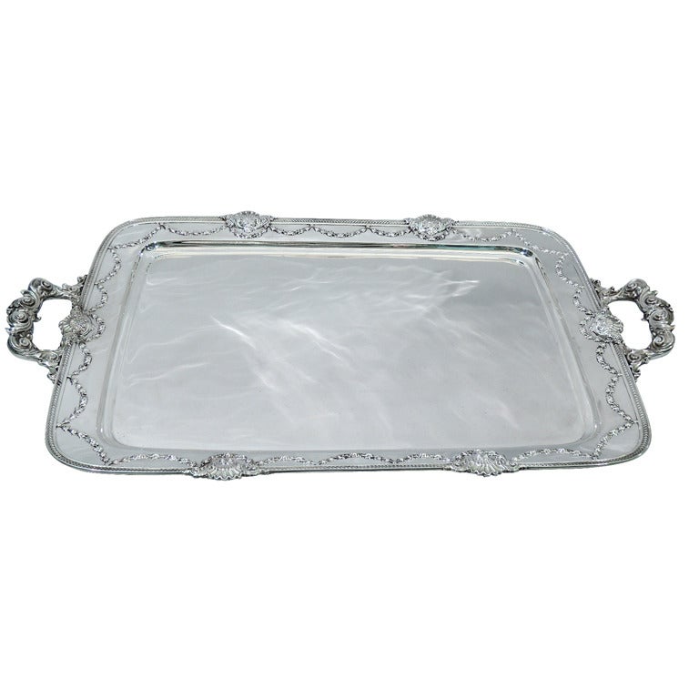 Whiting Imperial Queen Sterling Silver Tea Tray 1909