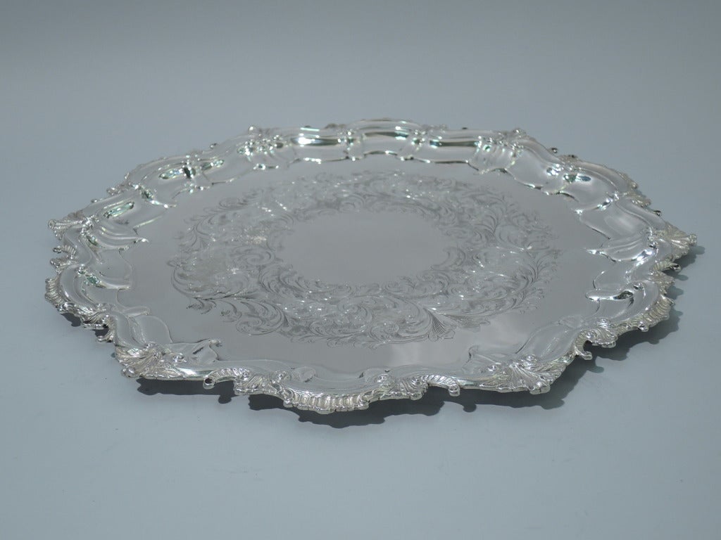 Georgian-Style Serving Tray - Canadian Sterling Silver - by Birks / Roden 1