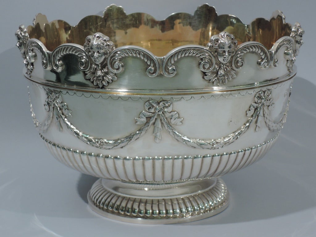 Victorian Monteith Bowl by James Garrard 1886