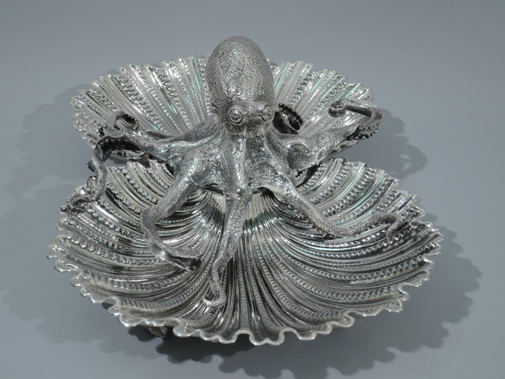 silver octopus bowl