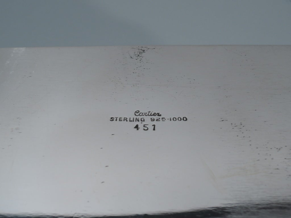 Cartier Box - Sterling Silver with Patriotic American Motif  - 1950 5