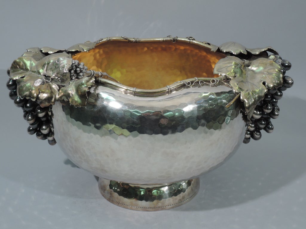 Gorham Punch Bowl with Ladle - Gilded Age - American Sterling Silver - 1881 1