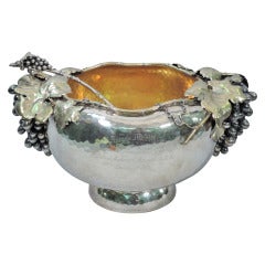 Antique Gorham Punch Bowl with Ladle - Gilded Age - American Sterling Silver - 1881