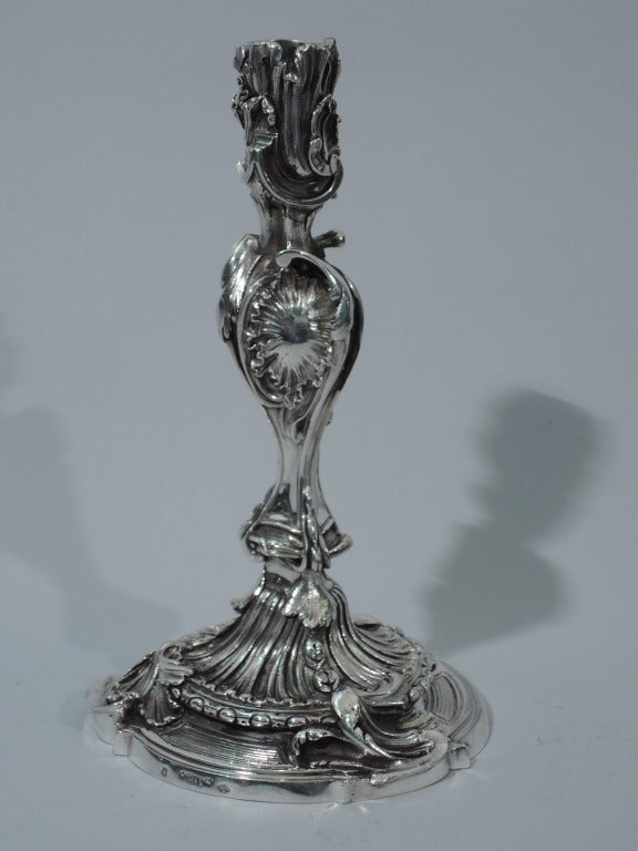 Belle Époque Belle Epoque Candlesticks - French Silver - Made by Cardeilhac C 1910