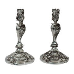 Belle Epoque Candlesticks - French Silver - Made by Cardeilhac C 1910