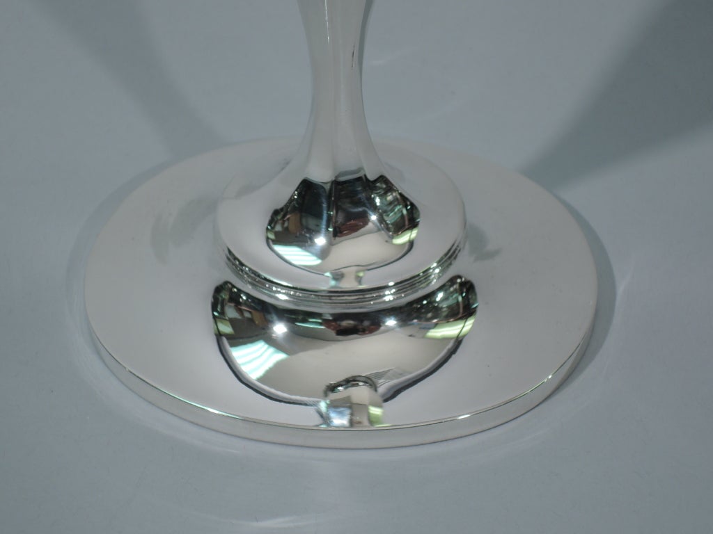 Tiffany Candlesticks - Geometric Pair - American Sterling Silver 5