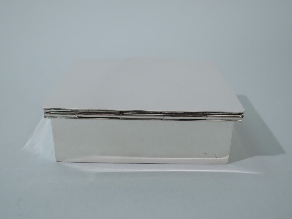 Cartier Box - Vintage Desk Accessory - Sterling Silver - C 1940 In Excellent Condition In New York, NY