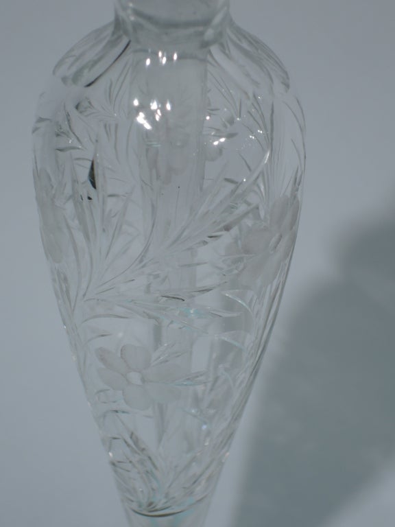 Pretty Perfume - American Sterling Silver, Crystal, and Blue Enamel - C 1915 3