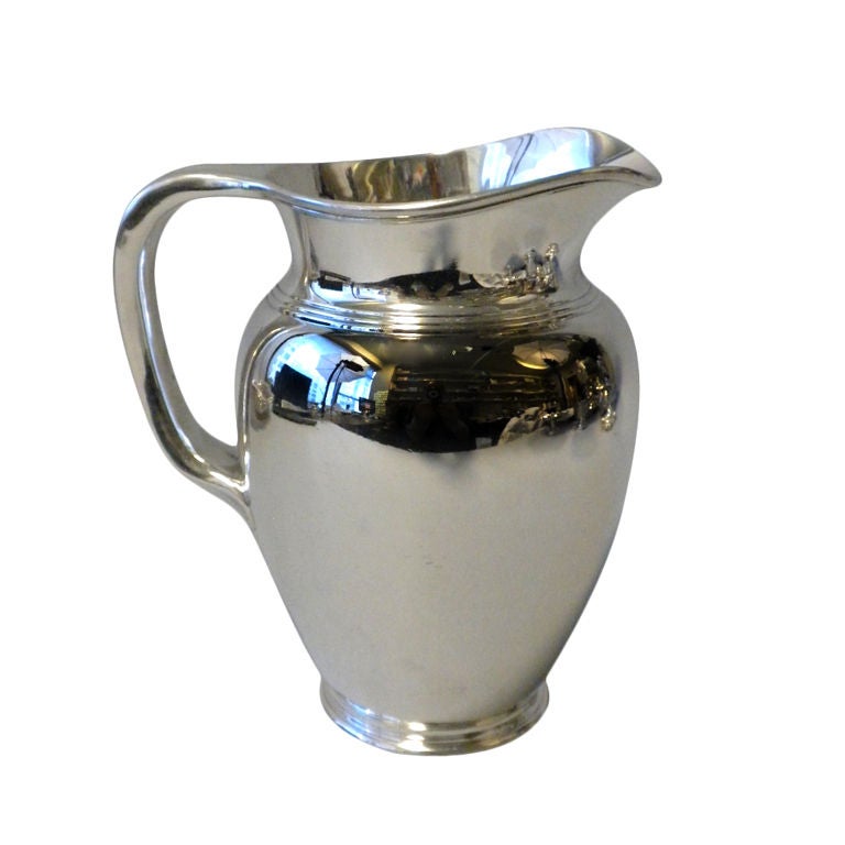 Tiffany Arts and Crafts Sterling Water Pitcher, 1907