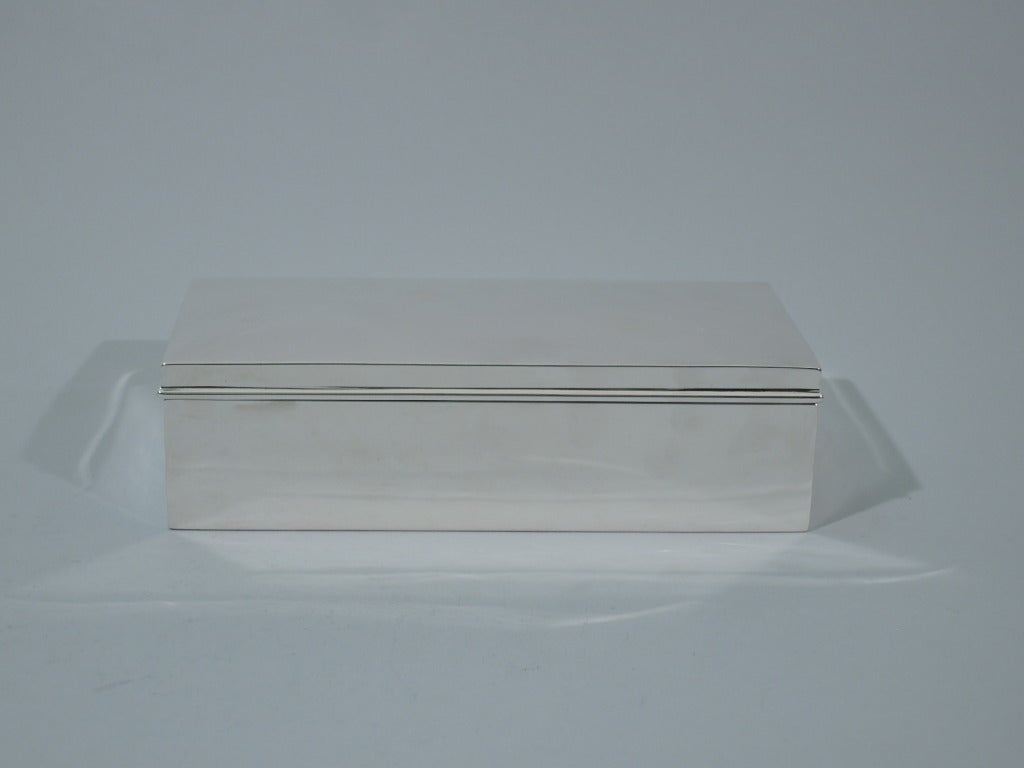 Edwardian Tiffany Desk Box - American Sterling Silver - C 1913