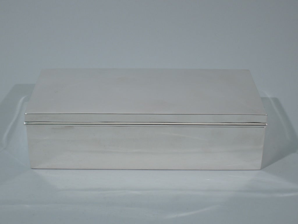 Tiffany Desk Box - American Sterling Silver - C 1913 In Excellent Condition In New York, NY