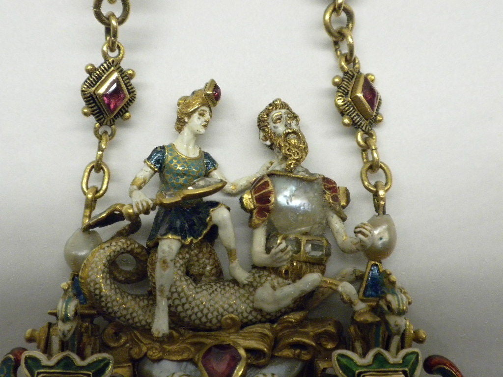 Renaissance Revival Gold & Gemstone Pendant, Circa 1880 1