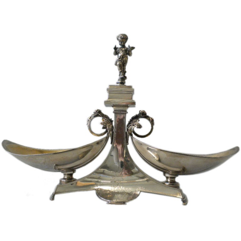 GORHAM Sterling Silver Figural Centerpiece, 1872