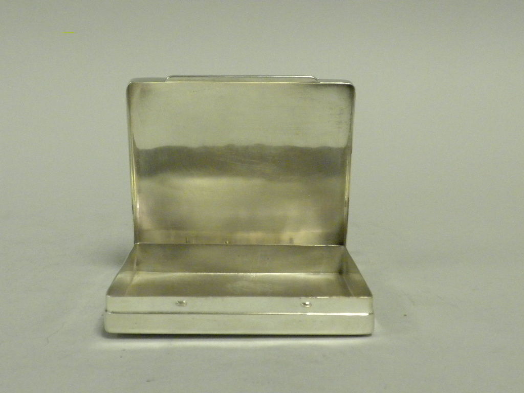 Women's or Men's 1930’s Sterling and Enamel Storm Warnings Novelty Box