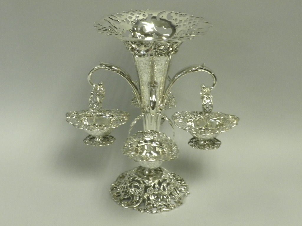 Roger Williams and Birks Sterling Epergne, Circa 1890