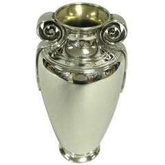 TIFFANY & CO. Arts and Crafts Sterling Vase, Circa 1910