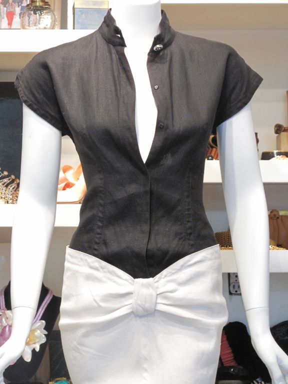 Gianni Versace 1980's Drop Waist Dress