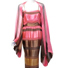 Richilene late 1970's Silk Chiffon Gown