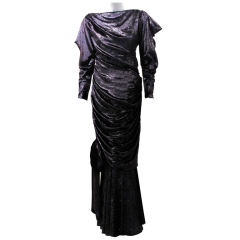 Yves Saint Laurent Velvet Numbered/1st Edition Gown