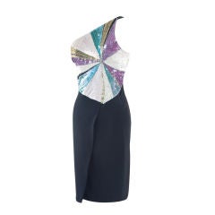 1980
s Chloe One Shoulder Dress by Karl Lagerfeld