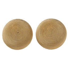 18 K Yellow Gold Italian Earrings