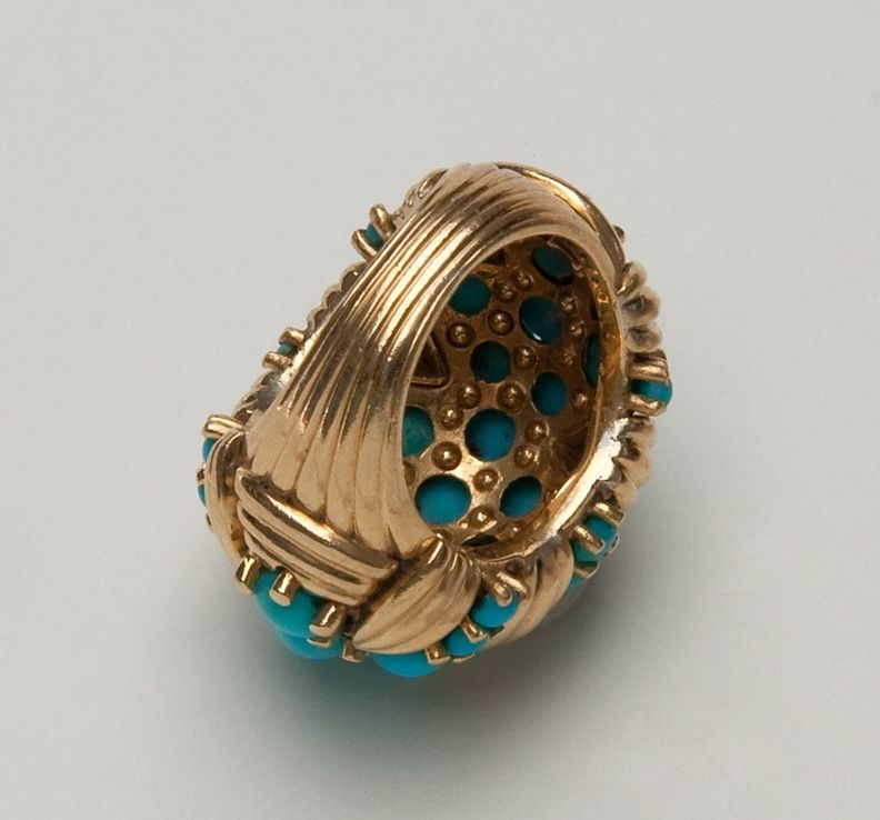 Turquoise & Gold Ring 2