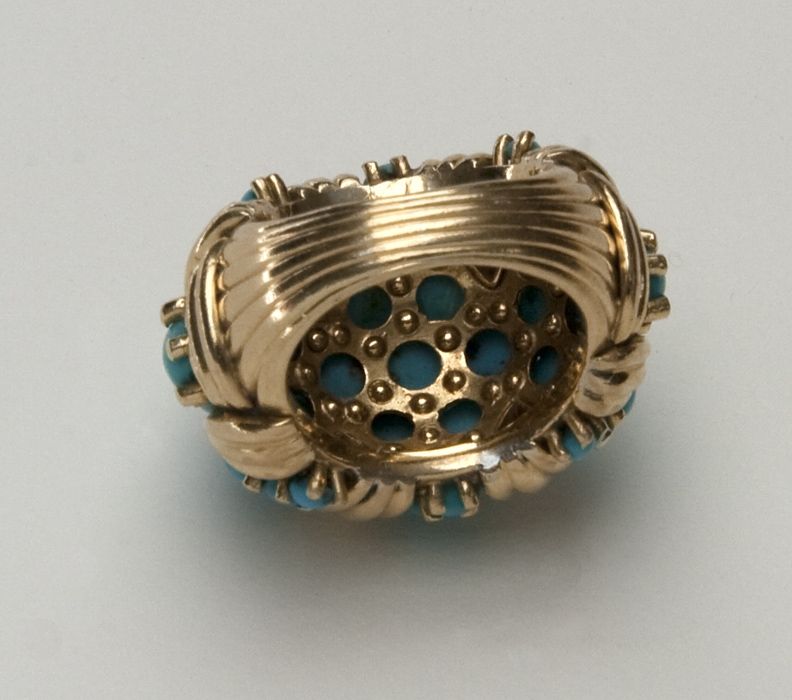 Turquoise & Gold Ring 3