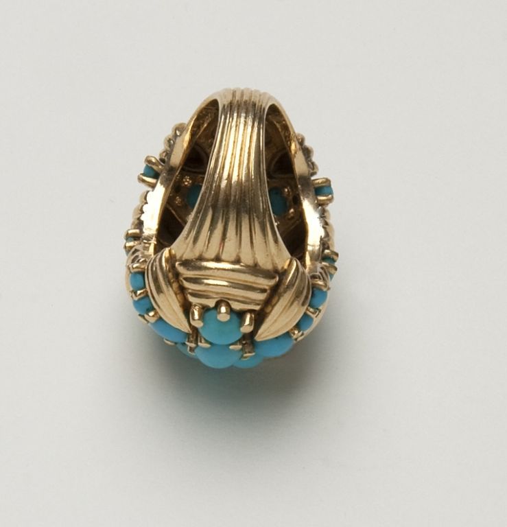 Turquoise & Gold Ring 4