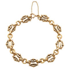 Gold bracelet, Art Nouveau