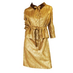 Vintage 1950s Numbered Jean Desses Dress Set