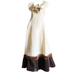 Rare c1945 Balmain Lucien Lelong Gown