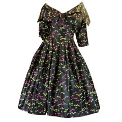 Vintage 1950s Christian Dior London Numbered Dress