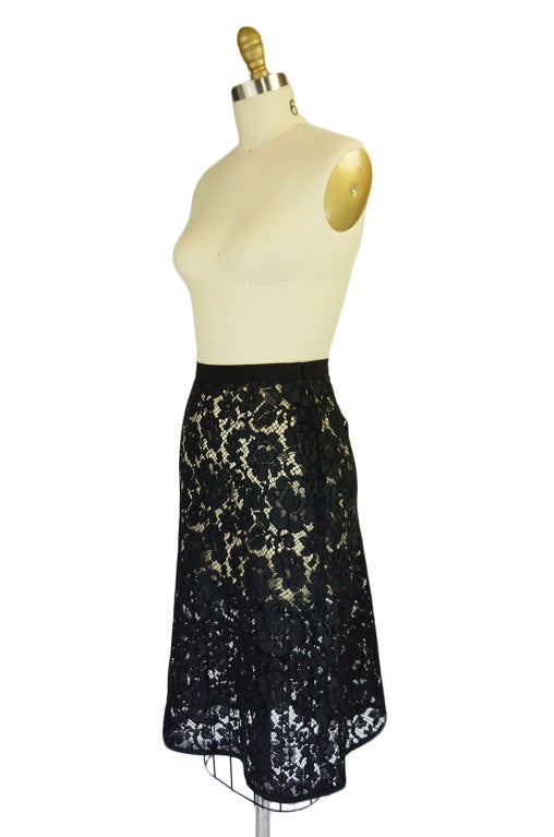 prada lace skirt