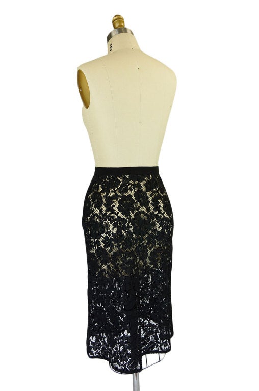 Women's F/W 2008 Prada Guipure Lace Skirt