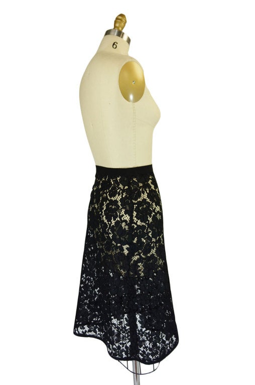 F/W 2008 Prada Guipure Lace Skirt 1