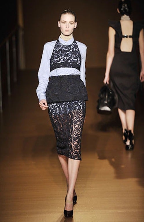 F/W 2008 Prada Guipure Lace Skirt 4