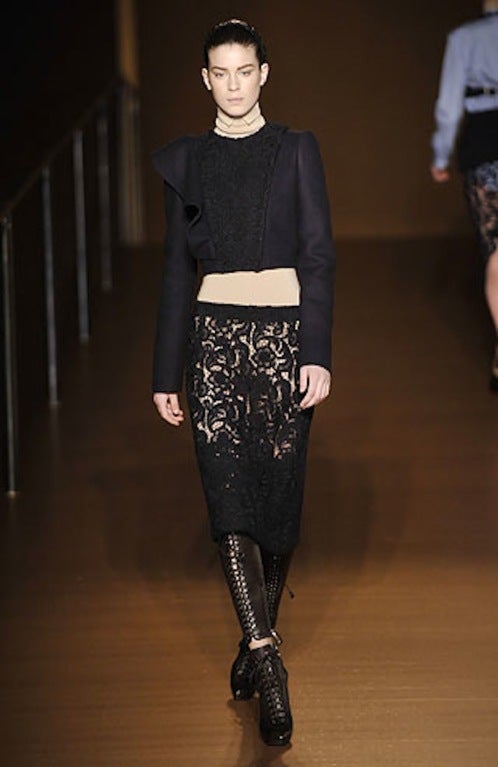 F/W 2008 Prada Guipure Lace Skirt 5