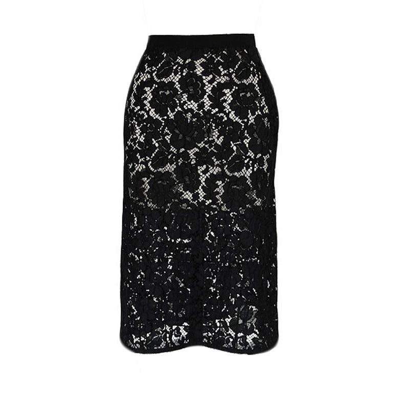 F/W 2008 Prada Guipure Lace Skirt