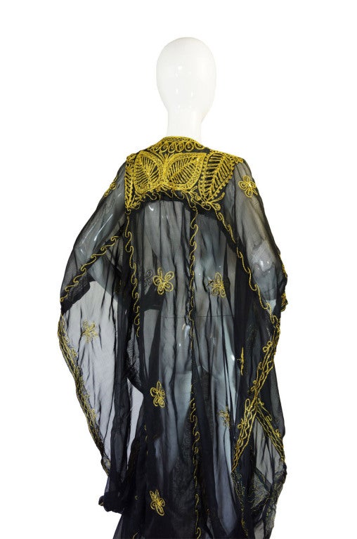 1970s Hippie Chic Embroidered Caftan 4